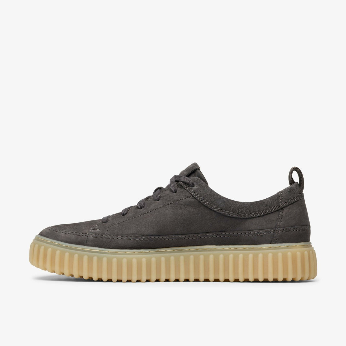 Torhill Lace Dark Grey Nubuck - Clarks Men