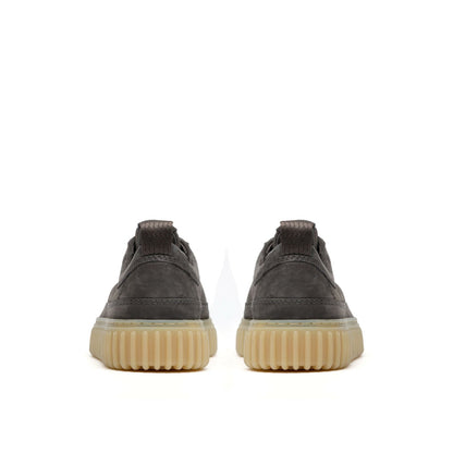 Torhill Lace Dark Grey Nubuck - Clarks Men