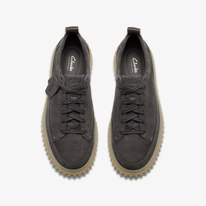 Torhill Lace Dark Grey Nubuck - Clarks Men