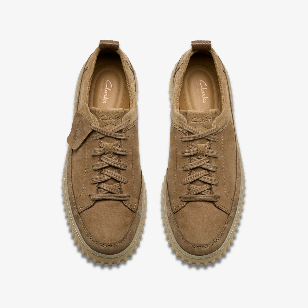 Torhill Lace Dark Sand Nubuck - Clarks Men