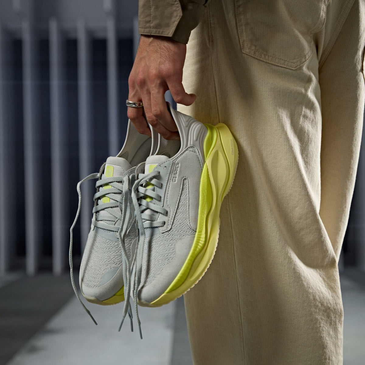 Clarks Pace Lime Combination - Clarks Men