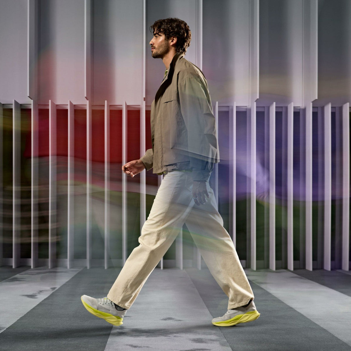 Clarks Pace Lime Combination - Clarks Men