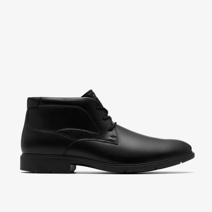Eldredge Mid Black Leather - Clarks Men