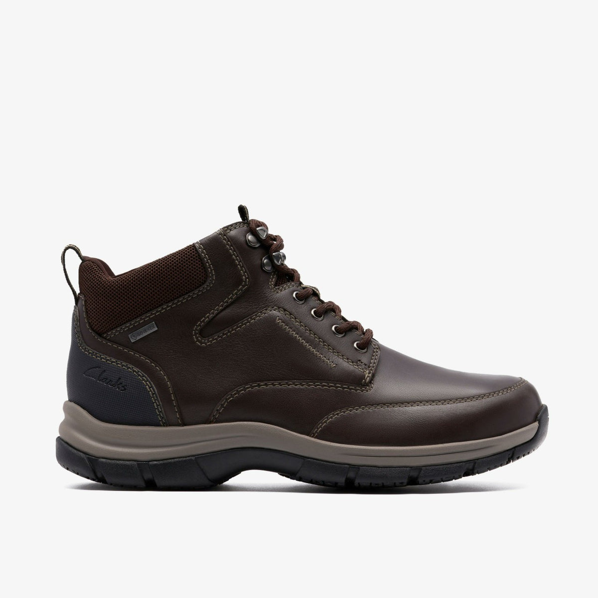 Spypath Hi GORE-TEX Dark Brown Leather - Clarks Men