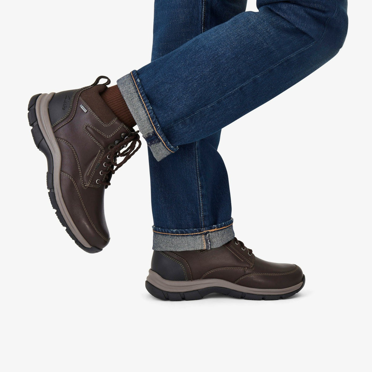 Spypath Hi GORE-TEX Dark Brown Leather - Clarks Men