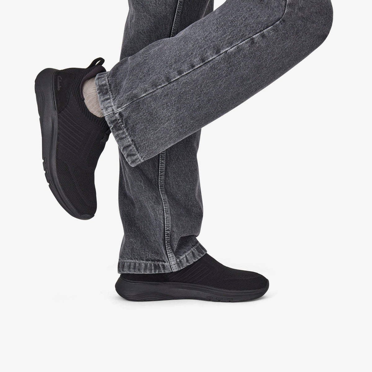 Motion Trek IN Black Knit - Clarks Men