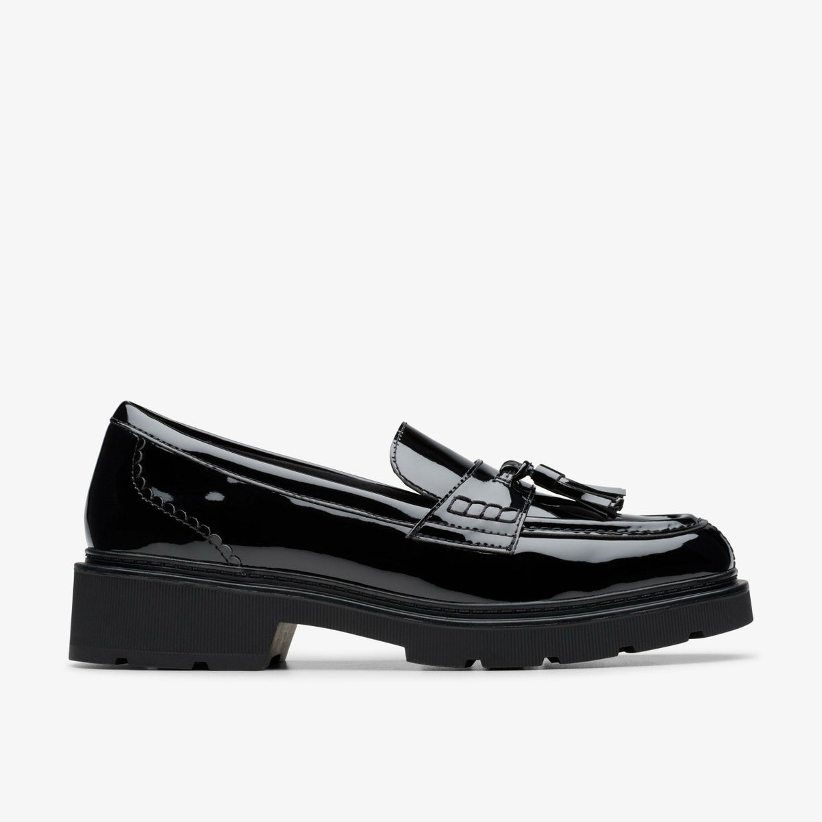 Lauryl Tassel Black Patent - Clarks Women