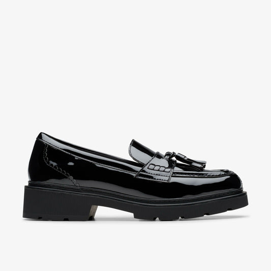 Lauryl Tassel Black Patent - Clarks Women