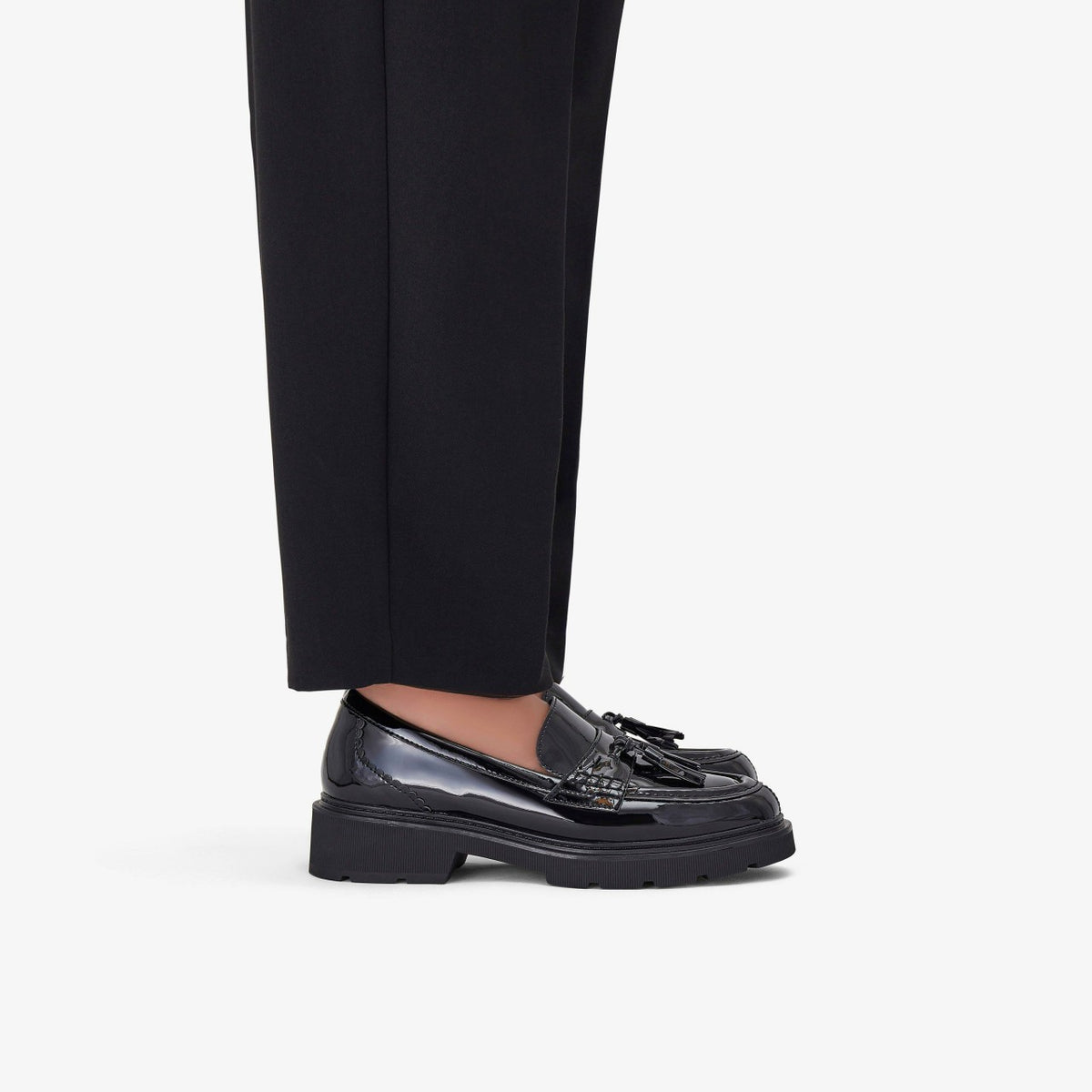 Lauryl Tassel Black Patent - Clarks Women