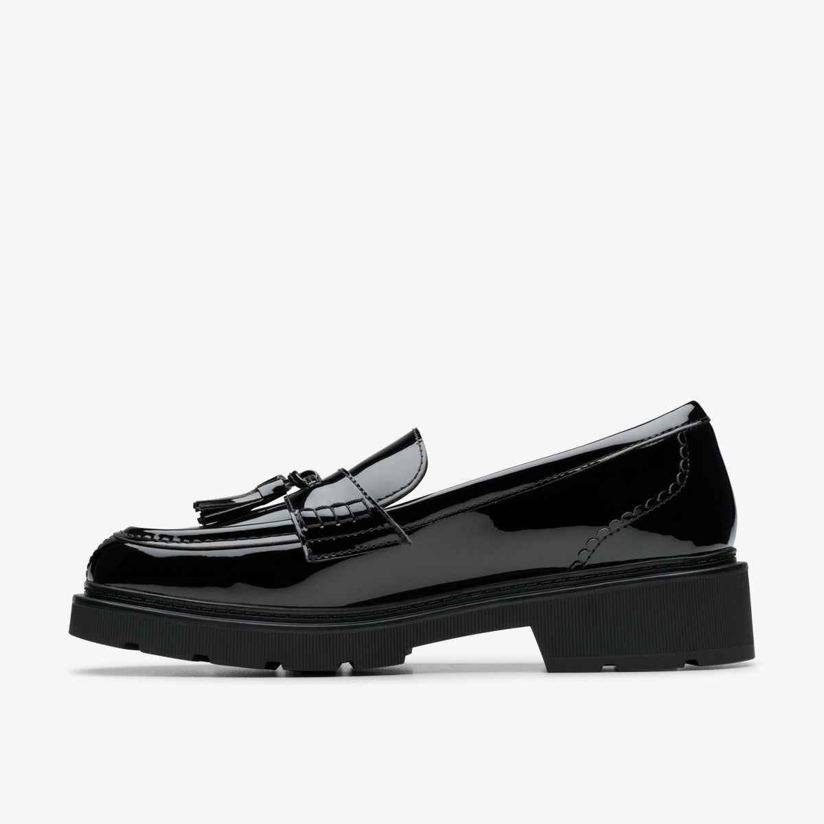 Lauryl Tassel Black Patent - Clarks Women