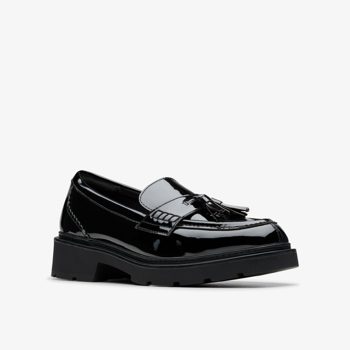 Lauryl Tassel Black Patent - Clarks Women