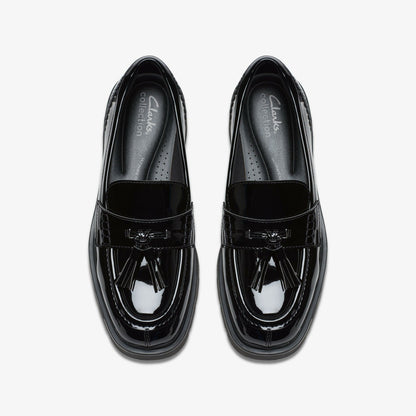 Lauryl Tassel Black Patent - Clarks Women