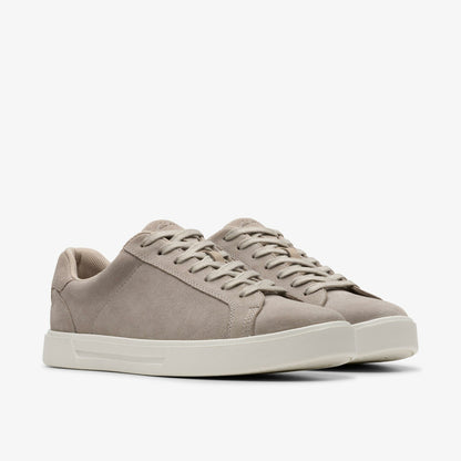 Romsey Lace Grey Suede - Clarks Men