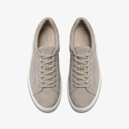 Romsey Lace Grey Suede - Clarks Men