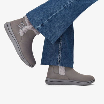 Brinkley Fur Dark Grey Combination - Clarks Women
