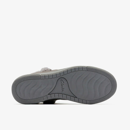 Brinkley Fur Dark Grey Combination - Clarks Women