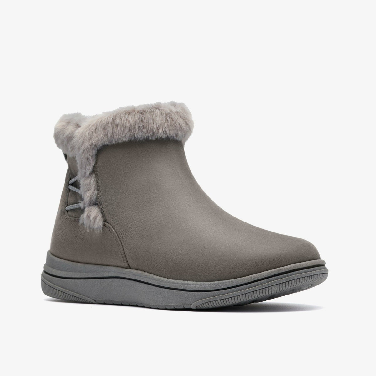 Brinkley Fur Dark Grey Combination - Clarks Women