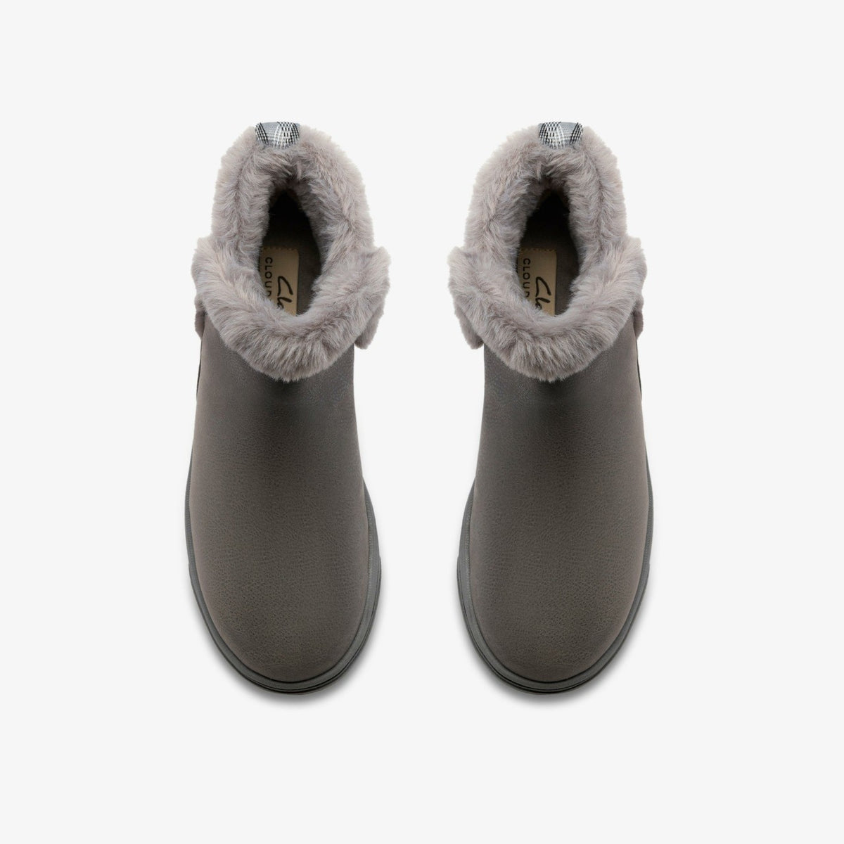 Brinkley Fur Dark Grey Combination - Clarks Women