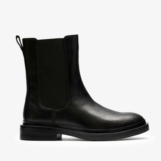 Previa Top Black Leather - Clarks Women