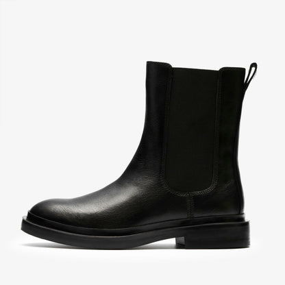 Previa Top Black Leather - Clarks Women