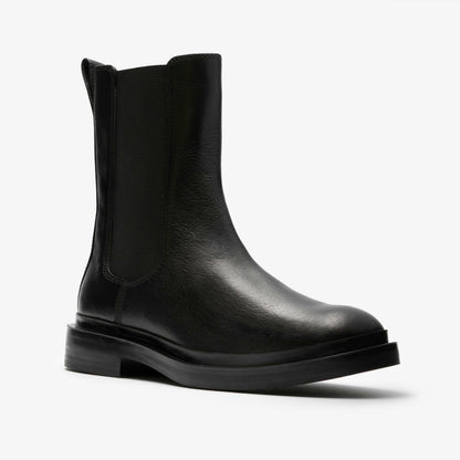 Previa Top Black Leather - Clarks Women