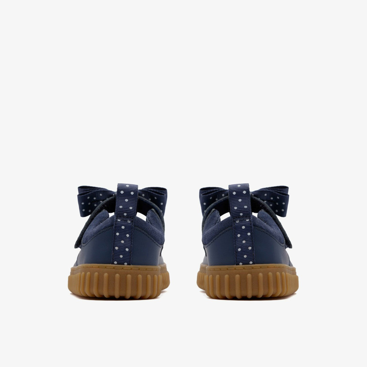 Cove Bow Toddler Navy Leather - Clarks Kids