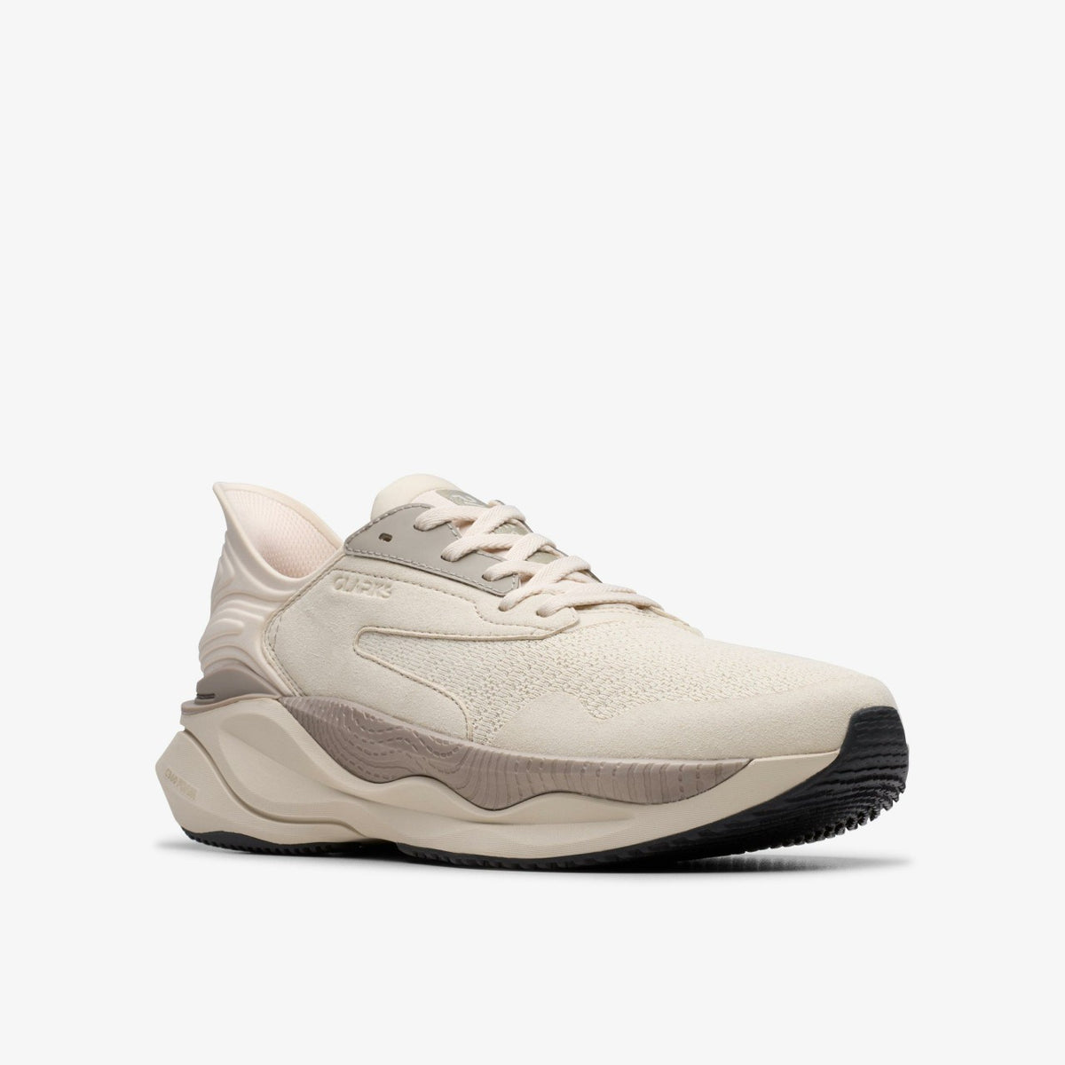 Clarks Pace Off White Combination - Clarks Men