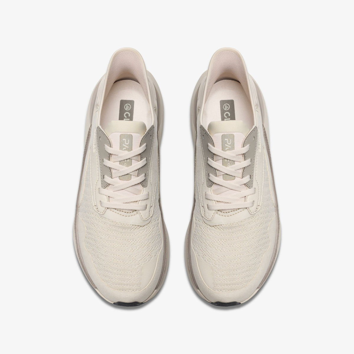 Clarks Pace Off White Combination - Clarks Men