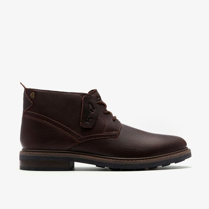 Newford Mid Waterproof Brown Warmlined Leather - Clarks Men