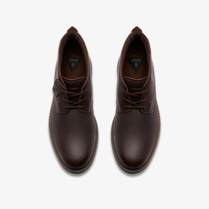Newford Mid Waterproof Brown Warmlined Leather - Clarks Men