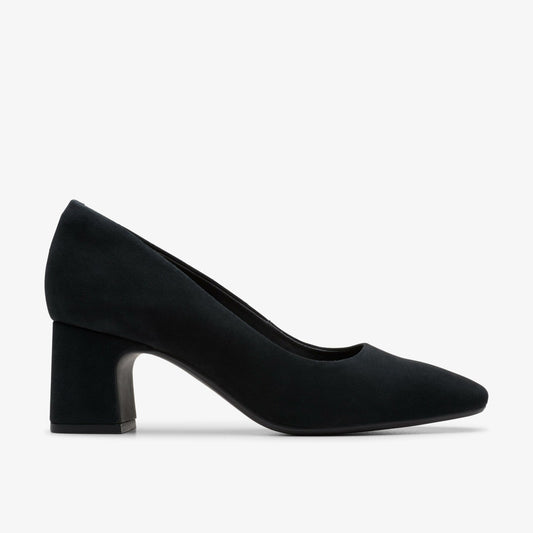 Fernie Court Black Suede - Clarks Women