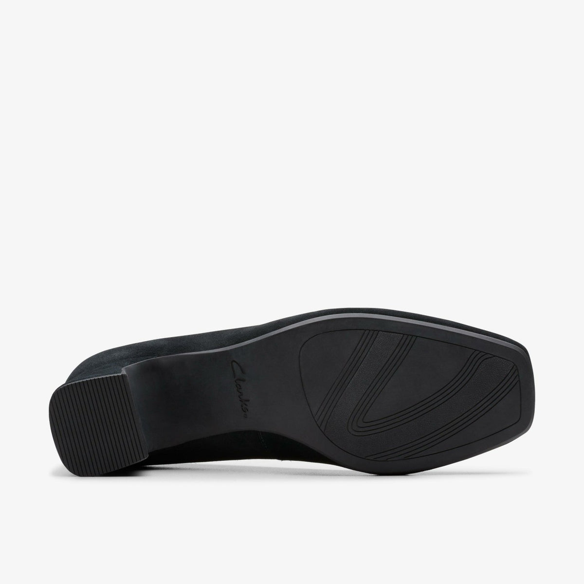 Fernie Court Black Suede - Clarks Women