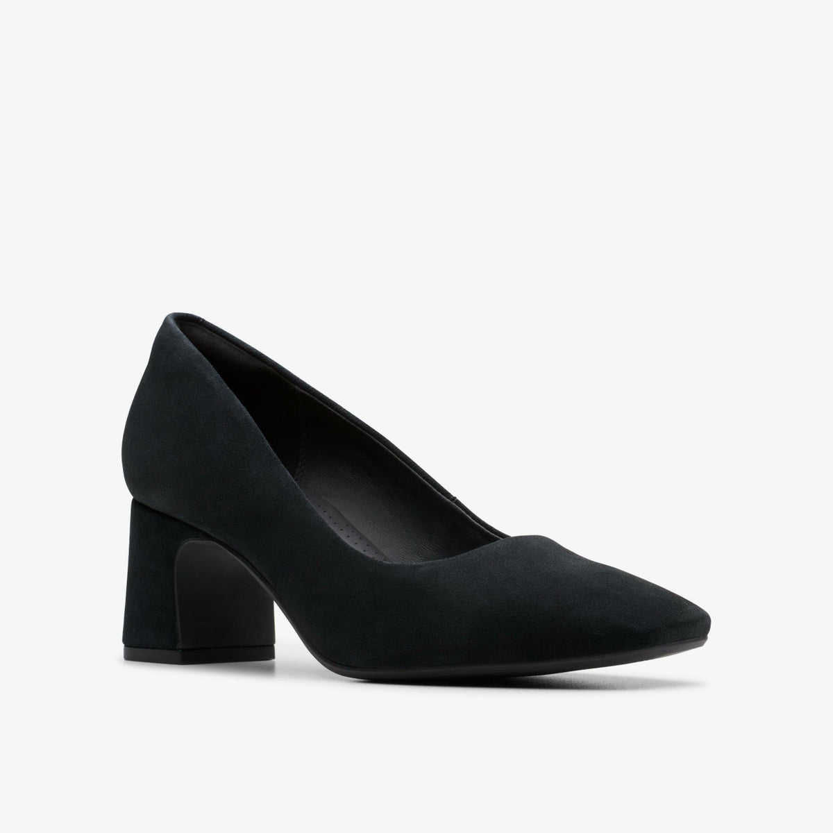 Fernie Court Black Suede - Clarks Women