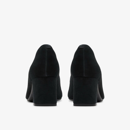 Fernie Court Black Suede - Clarks Women