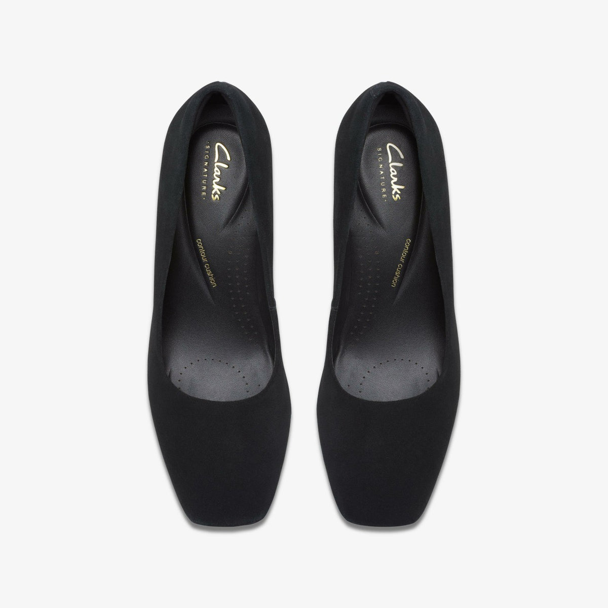 Fernie Court Black Suede - Clarks Women