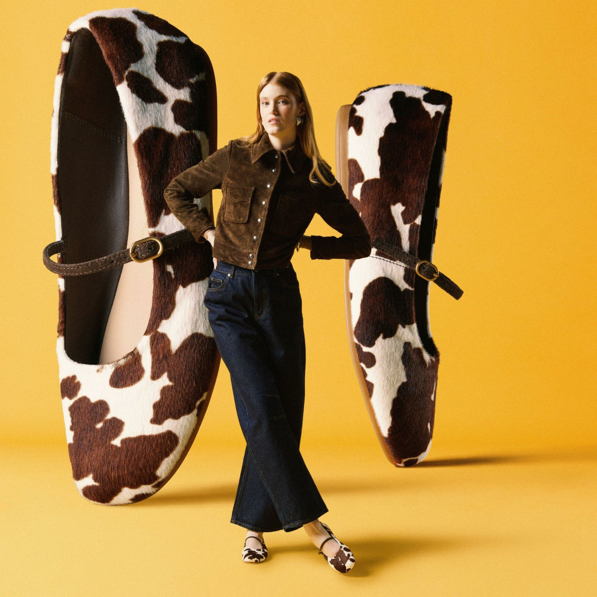 Livia Sky Cow Print - Clarks Women