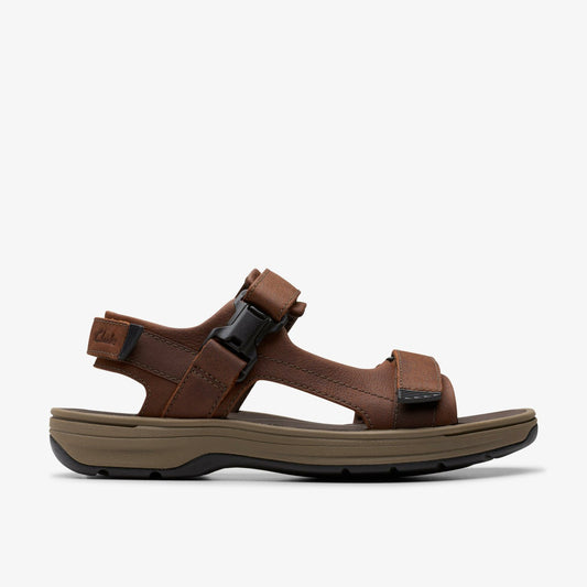Saltway Edge Dark Brown Leather - Clarks Men