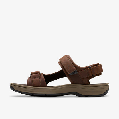Saltway Edge Dark Brown Leather - Clarks Men