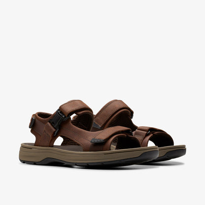 Saltway Edge Dark Brown Leather - Clarks Men