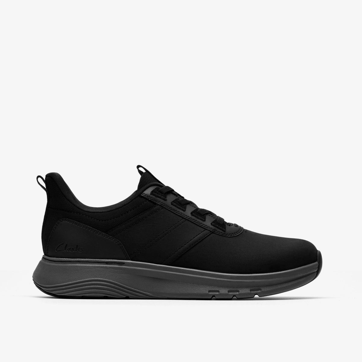 Motion Trek LX Black Leather - Clarks Men