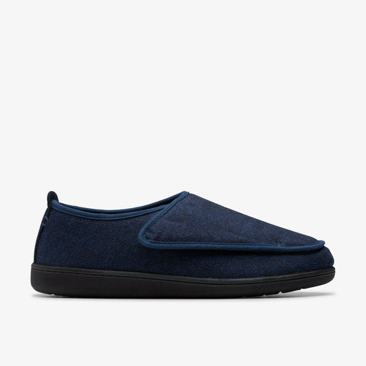 King Riptape Slipper Navy Interest - Clarks Men