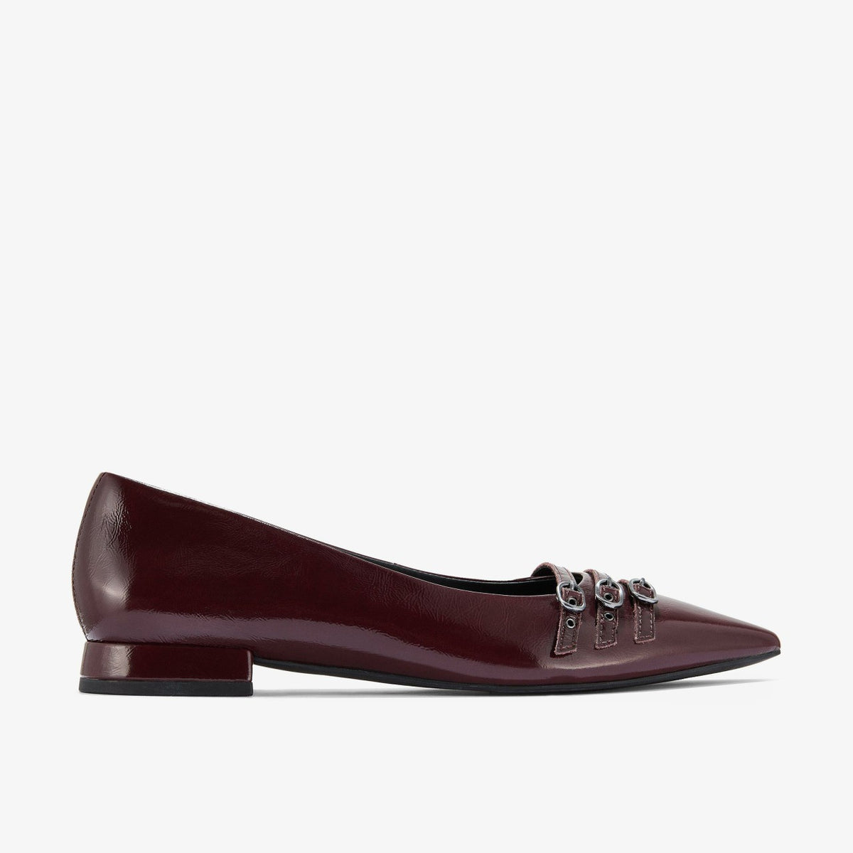 Sensa 15 Strap Burgundy Patent - Clarks Women