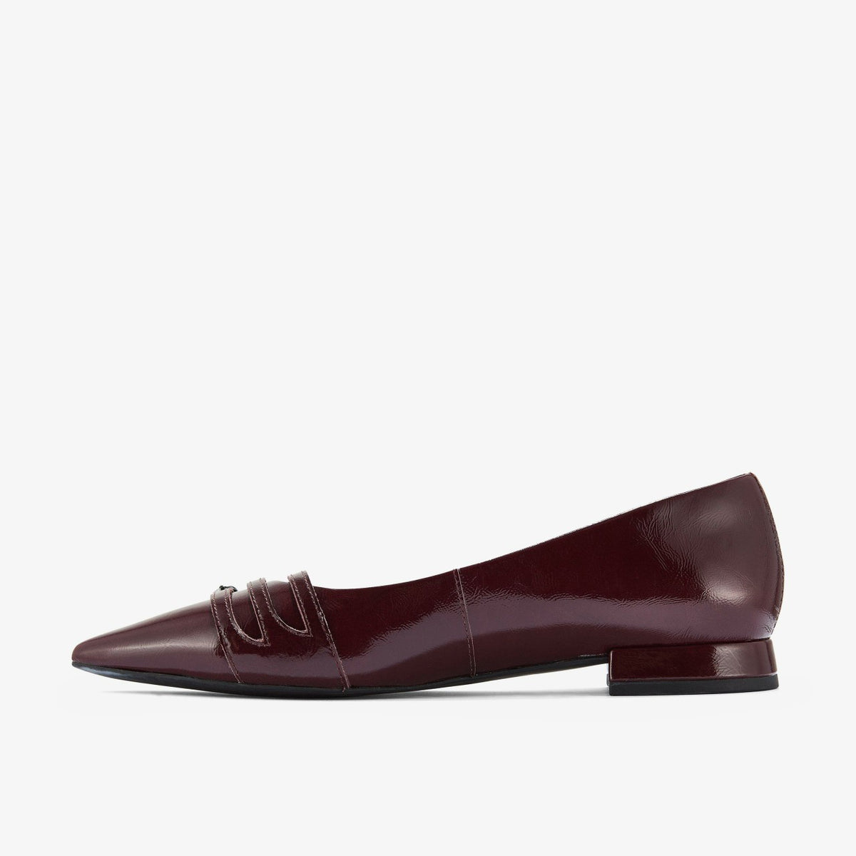 Sensa 15 Strap Burgundy Patent - Clarks Women
