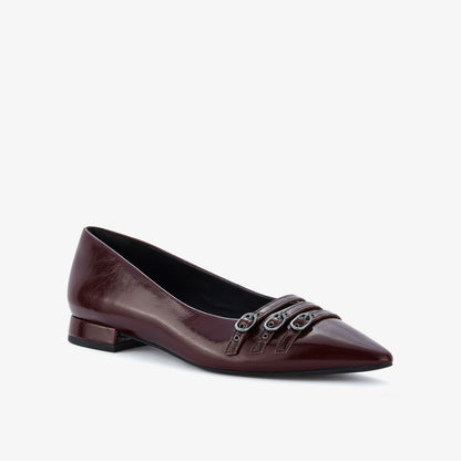 Sensa 15 Strap Burgundy Patent - Clarks Women