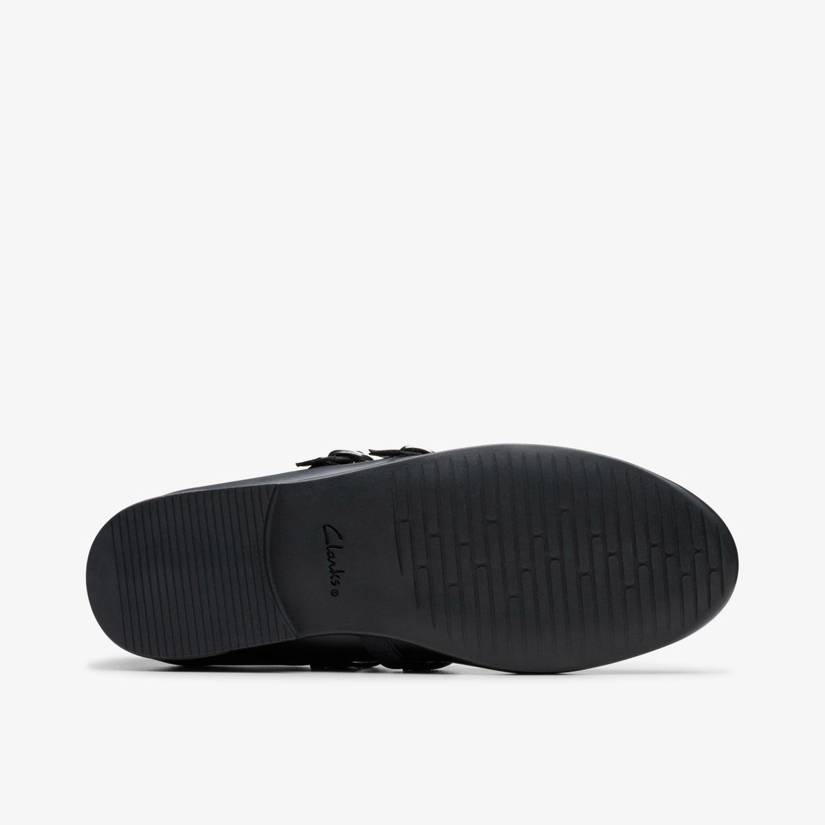 Finja Bar Youth Black Leather - Clarks Kids