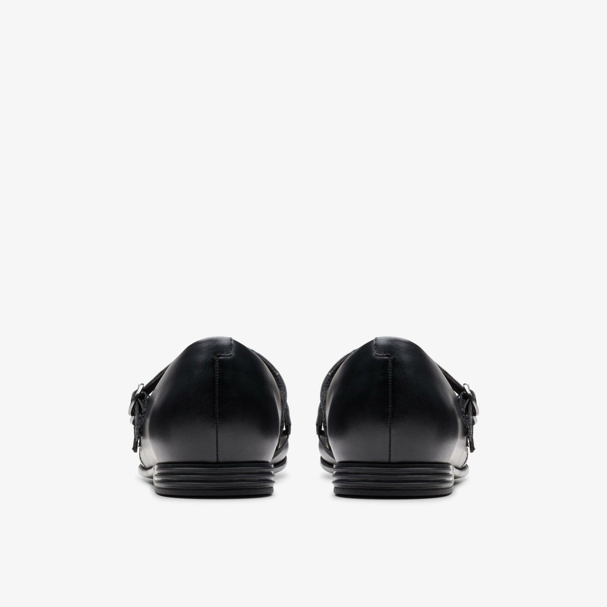 Finja Bar Youth Black Leather - Clarks Kids