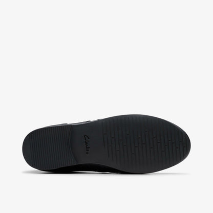 Finja Wing Youth Black Leather - Clarks Kids