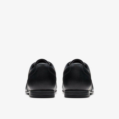 Finja Wing Youth Black Leather - Clarks Kids
