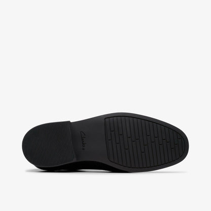 Jonwin Wing Youth Black Leather - Clarks Kids