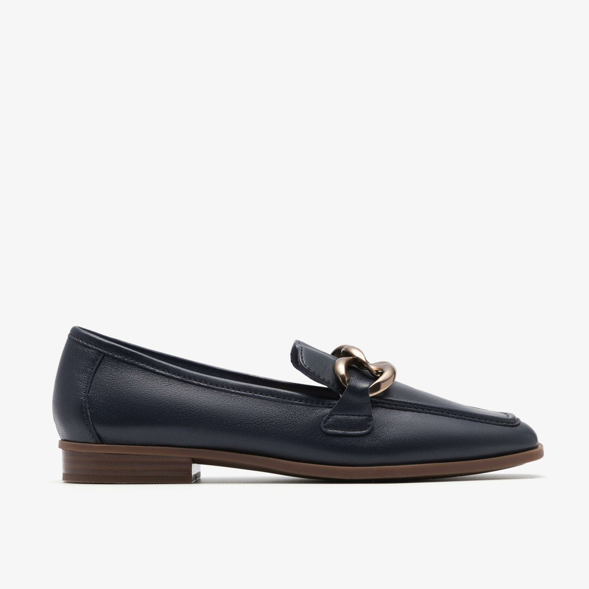 Sarafyna Iris Navy Leather - Clarks Women